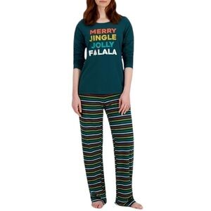 Macy’s Family PJs Pajamas Women's Merry Jingle Mix It Pajama Set XS New